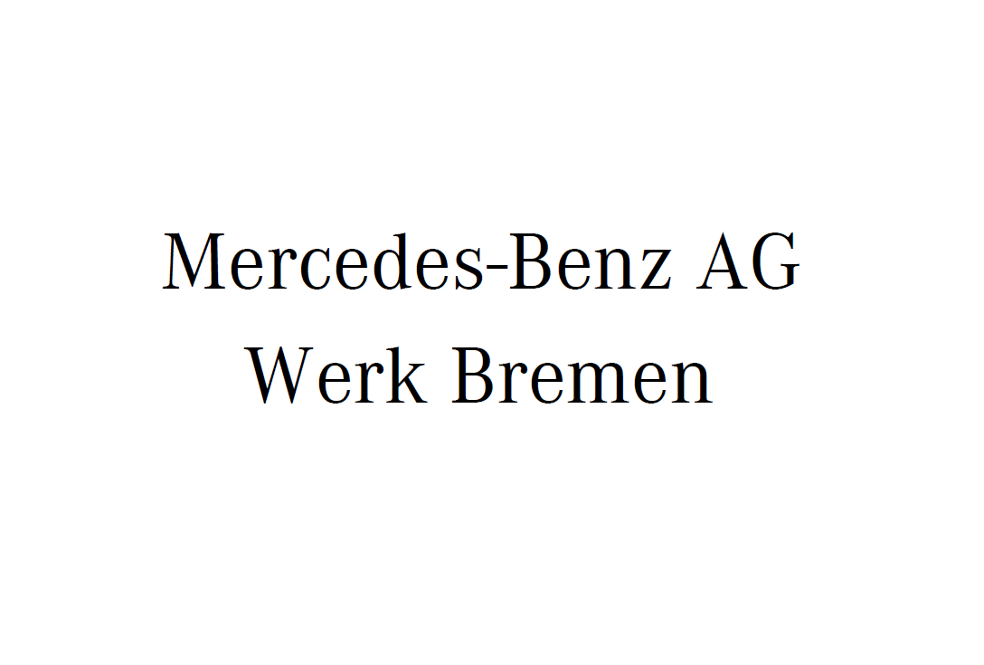 Logo Mecedes Benz AG Werk Bremen